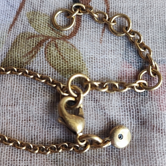 J. Crew Bling Marquis Teardrop Emerald Crystal Clear Stones Statement Necklace - Picture 8 of 9